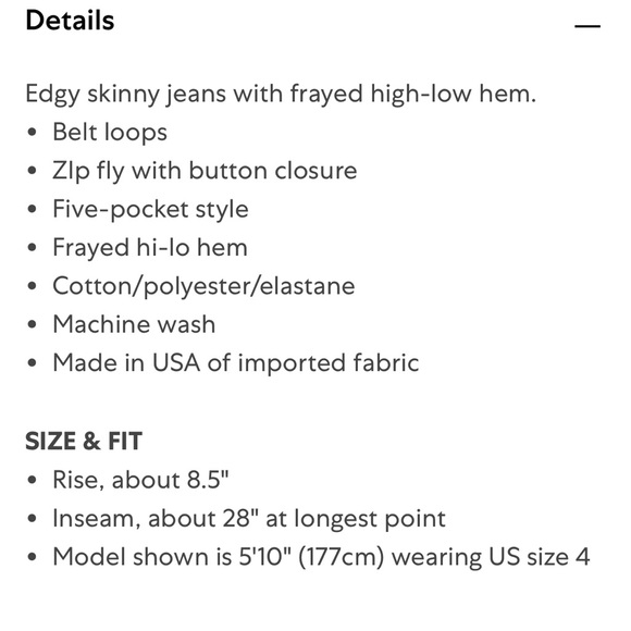 FRAME Le Skinny de Jeanne Mid-Rise Raw-Edge Step Hem Jeans - Picture 8 of 11